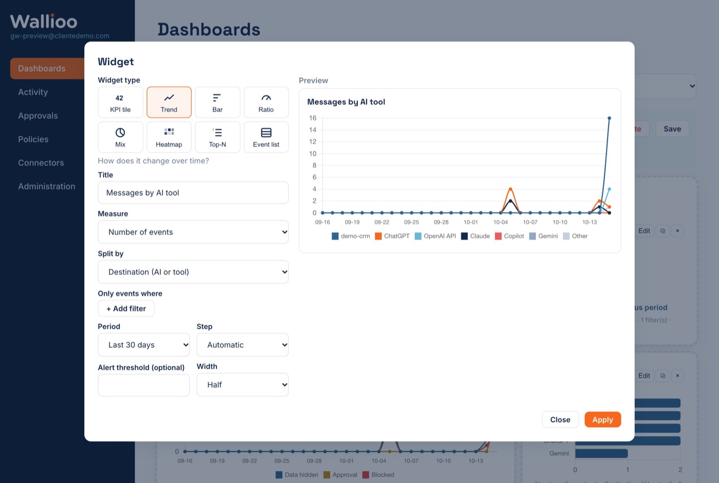 Widget editor